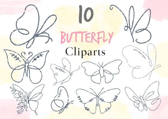 Download Silver Glitter Butterfly Cliparts - Butterfly cliparts Collection