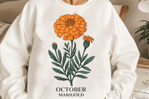 Download October Marigold PNG Design - Gold Collection