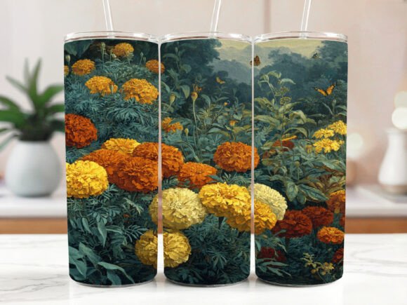 Download Yellow Orange Daisy Marigold Watercolor - Gold Collection