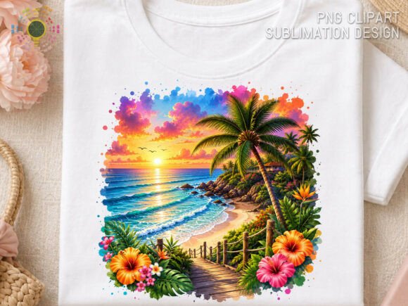 Download Tropical Paradise Sunset Beach Summer - Tropical paradise Collection