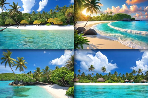 Download Tropical Paradise Beach View Wallpapers - Tropical paradise Collection